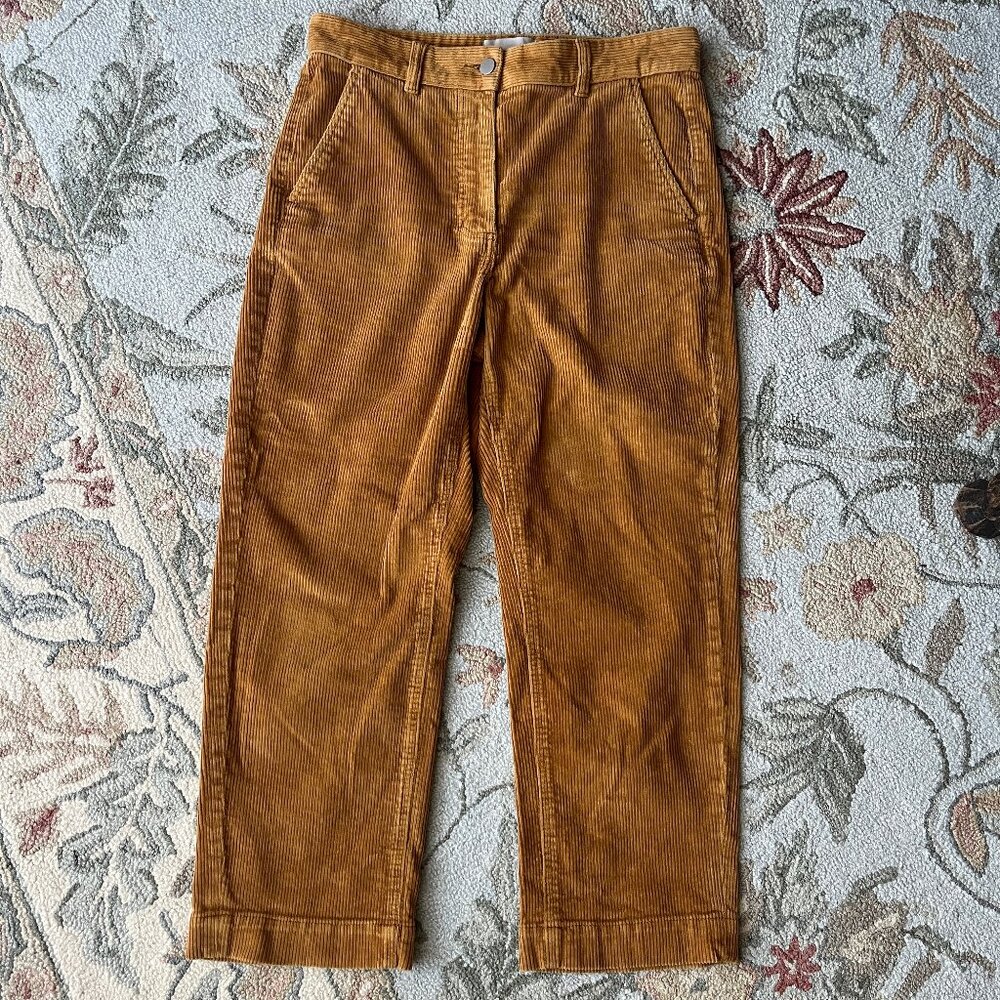 EVERLANE Corduroy Wide Leg Pants Size 10 Toasted Coconut